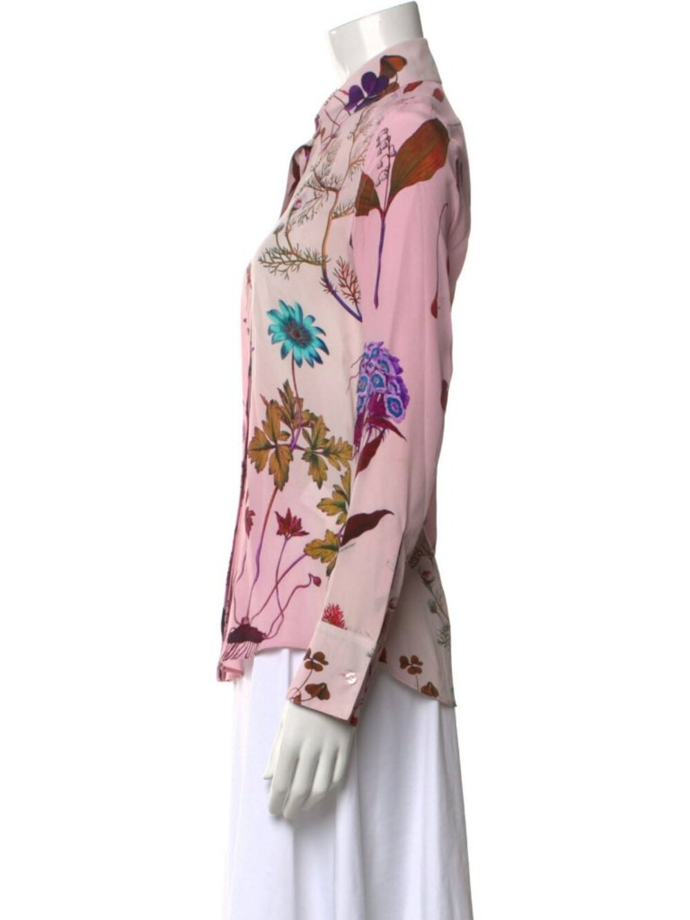 Stella McCartney Floral Silk Shirt S - Picture 3 of 3